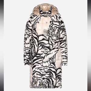 Valentino X Moncler Embroidered Tiger Re-Edition Quilted Down Coat